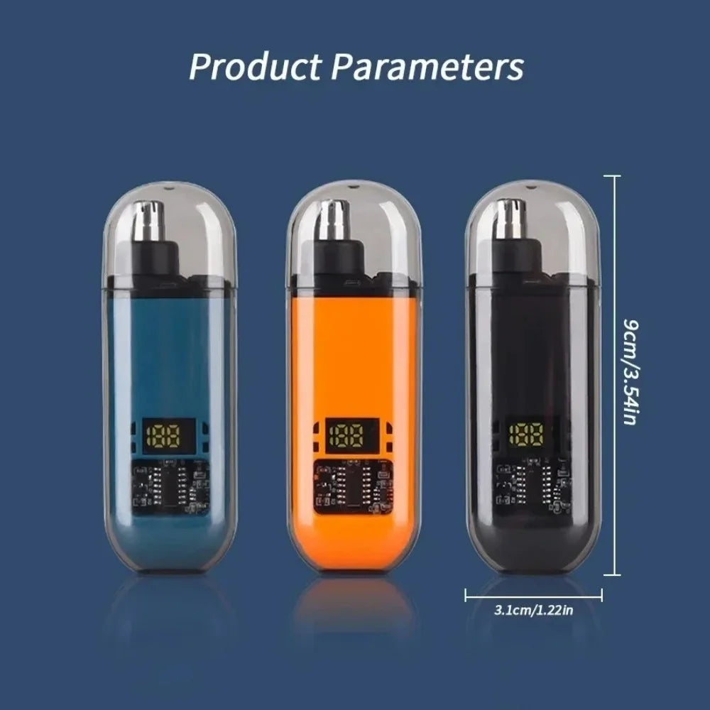 Portable Mini Electric Nose Hair Trimmer USB Rechargeable Nose Hair Remover Painless Trimmer Clipper for Men Daily Beauty Care