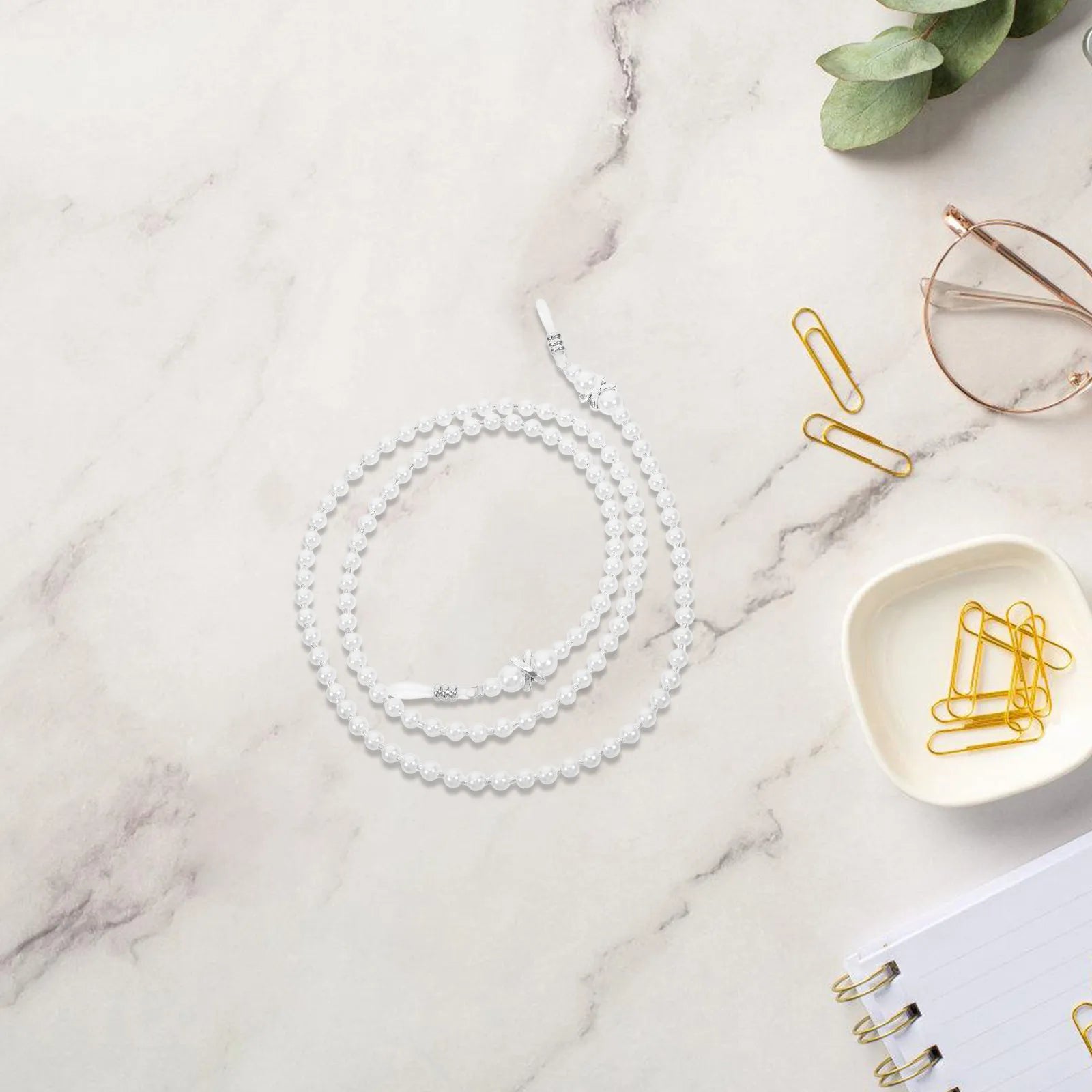 Pearl Eyeglass Chain for Women Anti-Slip Beaded Eyewear Lanyard Necklace Holder Sunglasses Mask Strap Elegant Fashion Accessory