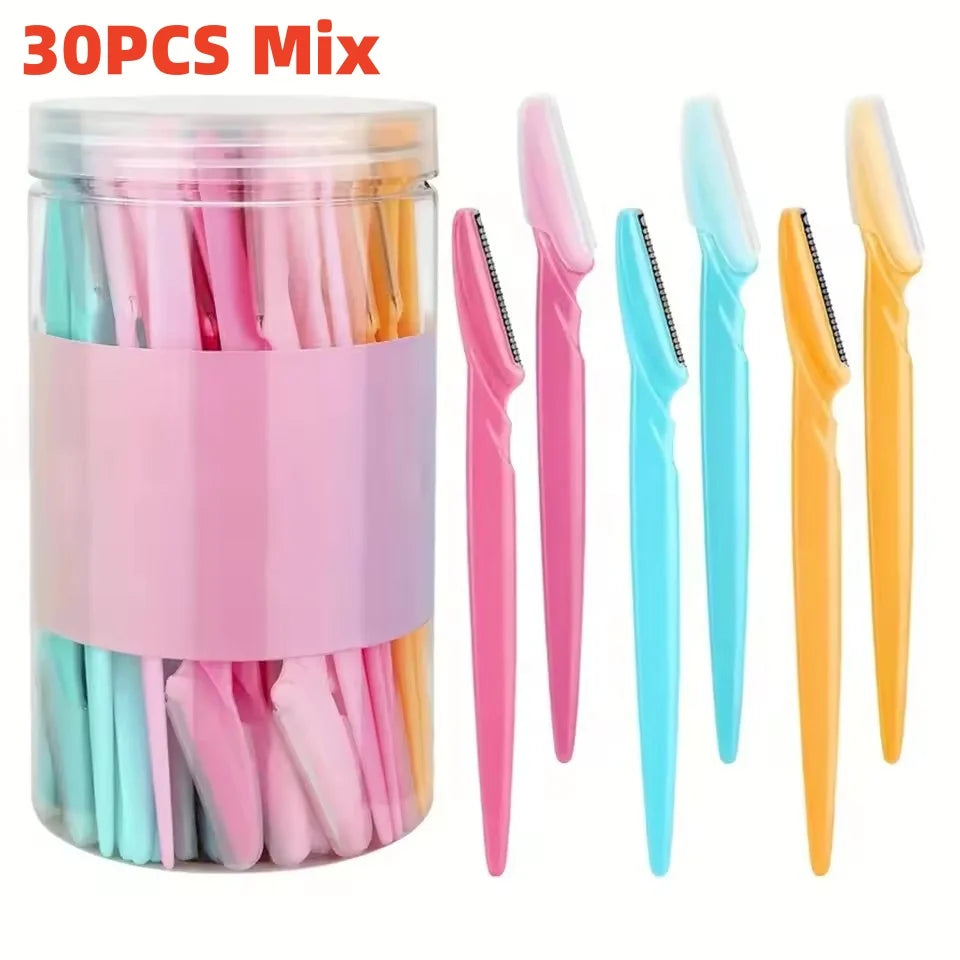 15 Multifunctional Facial Trimming Set, Suitable for Both Women And Men - Eyebrow Trimmer with Safety Cover, Suitable for Eyebro