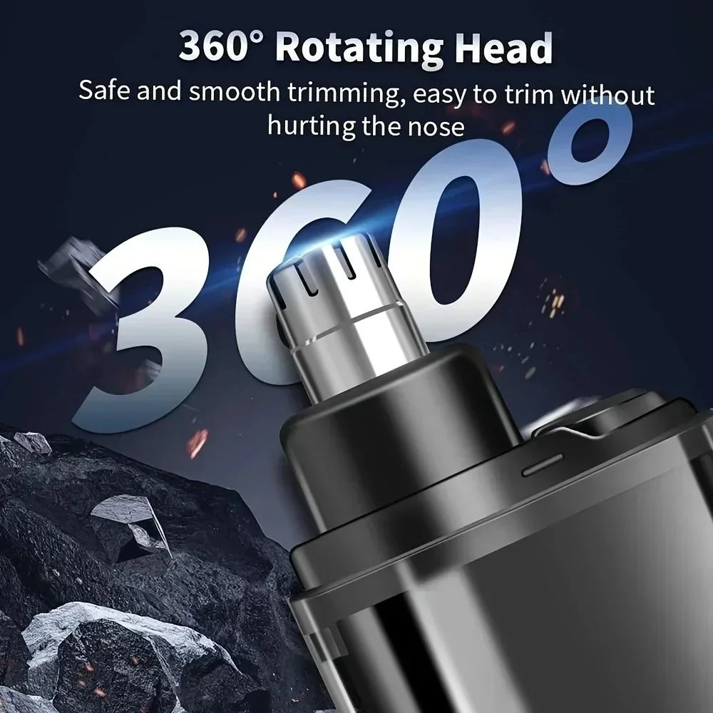 Portable Mini Electric Nose Hair Trimmer USB Rechargeable Nose Hair Remover Painless Trimmer Clipper for Men Daily Beauty Care
